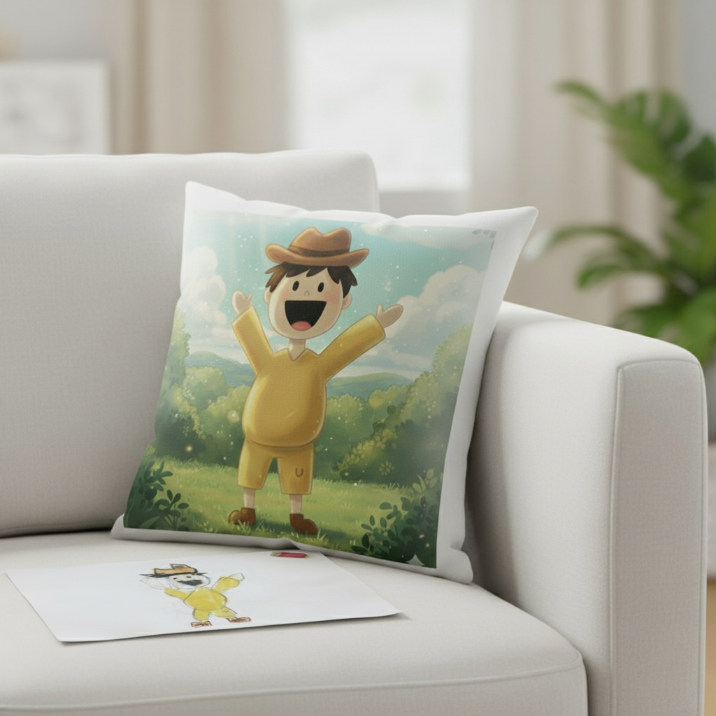 Cojin Cuadrado Dibujo  -  AI